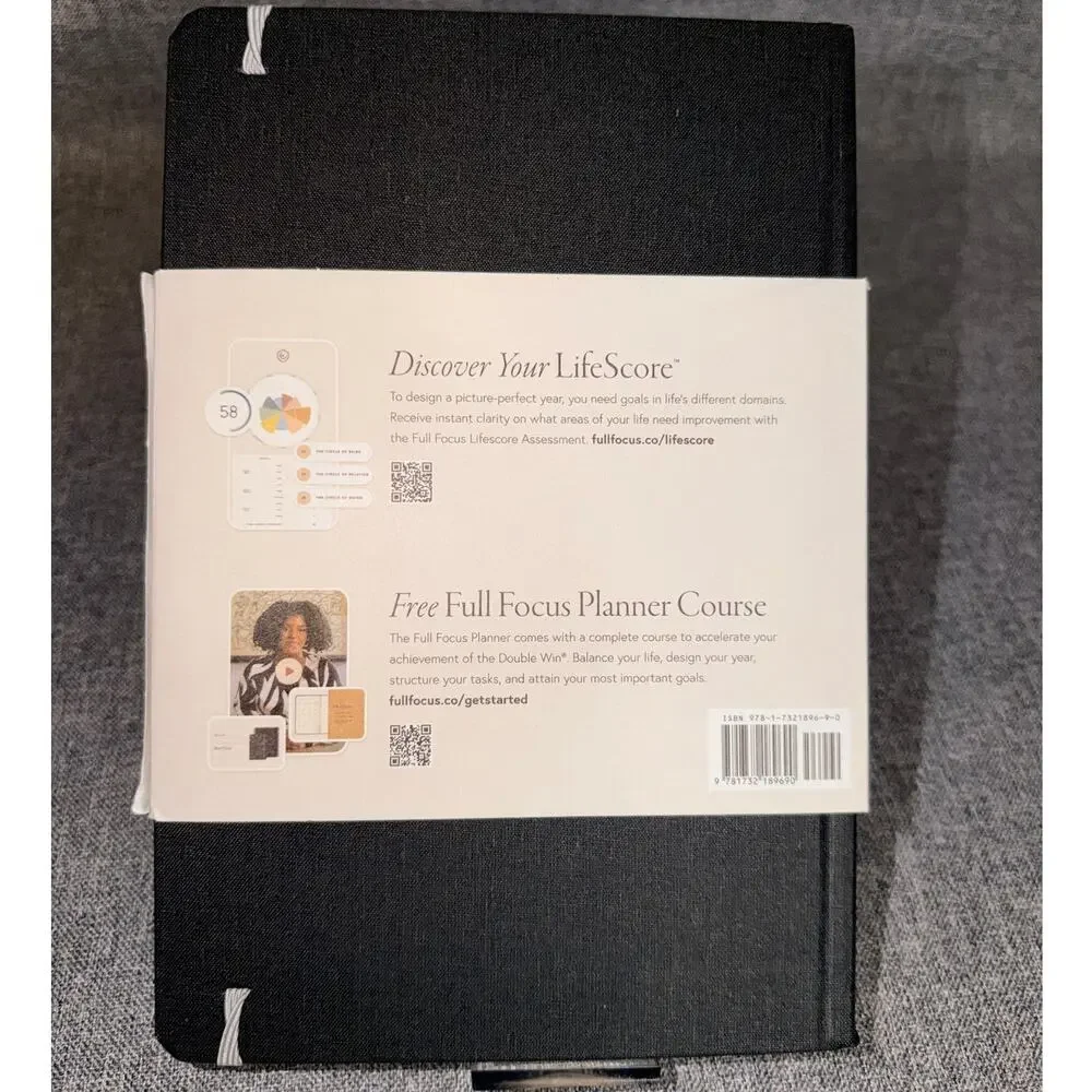 Full Focus Gray Linen Planner by Michael Hyatt - Ready to Achieve the Double Win